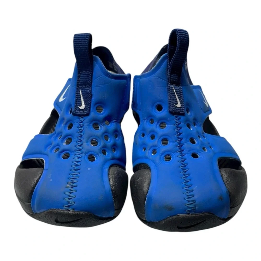 Nike Kids Blue and Navy Open-Toe Sandals